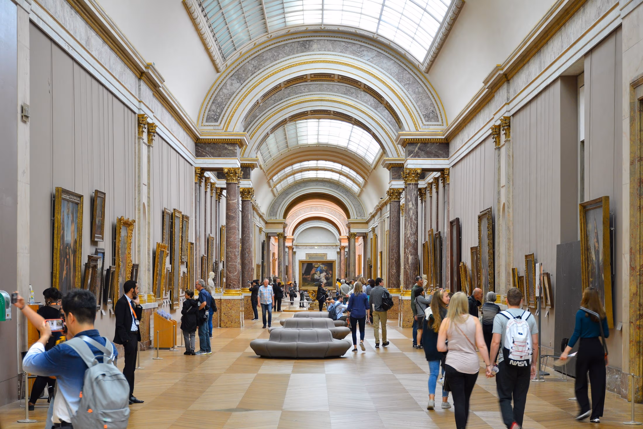 The Grande Galerie of the Louvre