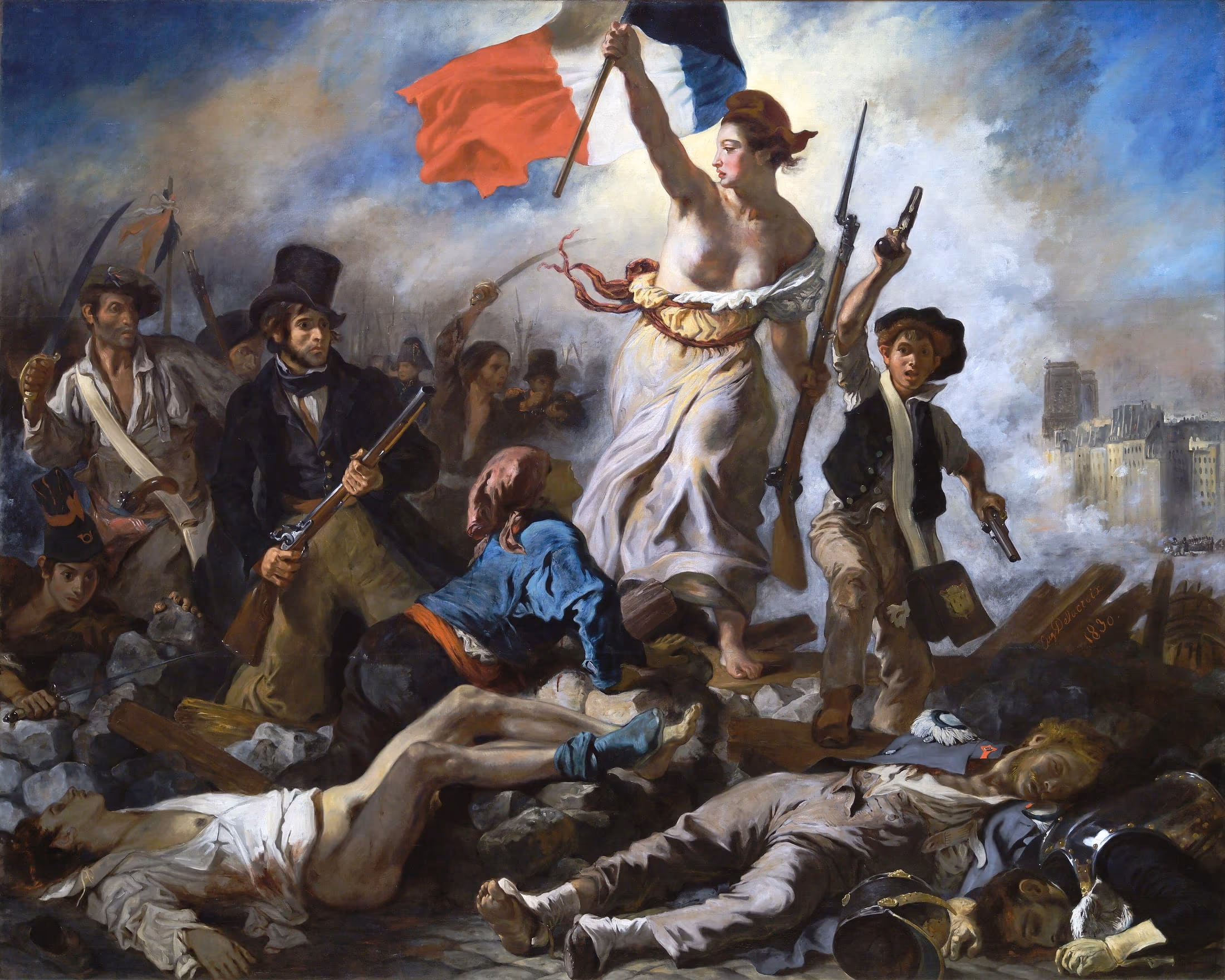 Eugène Delacroix, La Liberté guidant le peuple, 1830, après la restauration de 2024