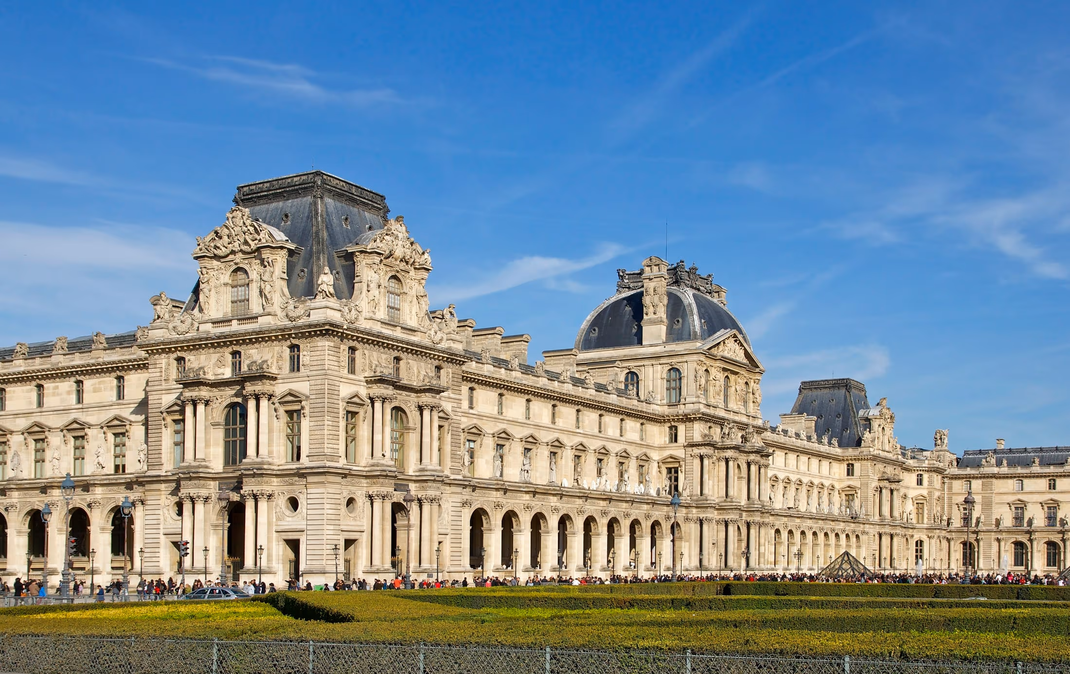 The Richelieu wing of the Louvre from the courtyard